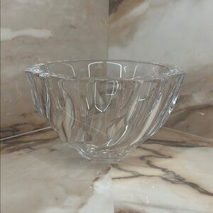 Elegant Clear Glass Bowl